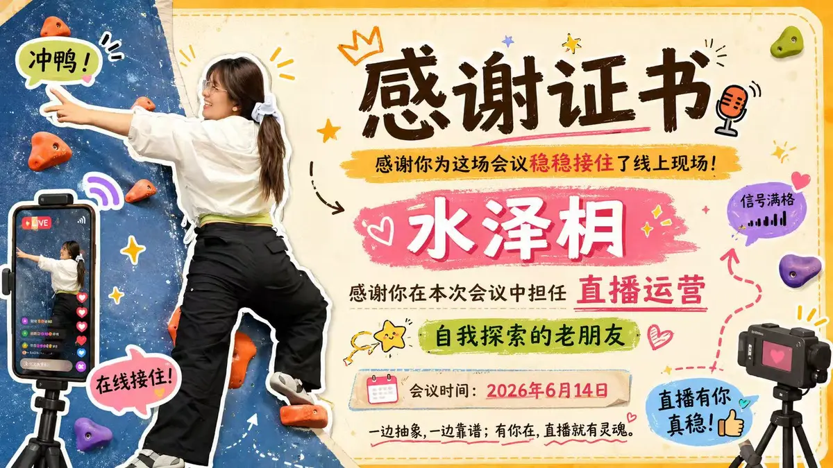 团队成员感谢证书二