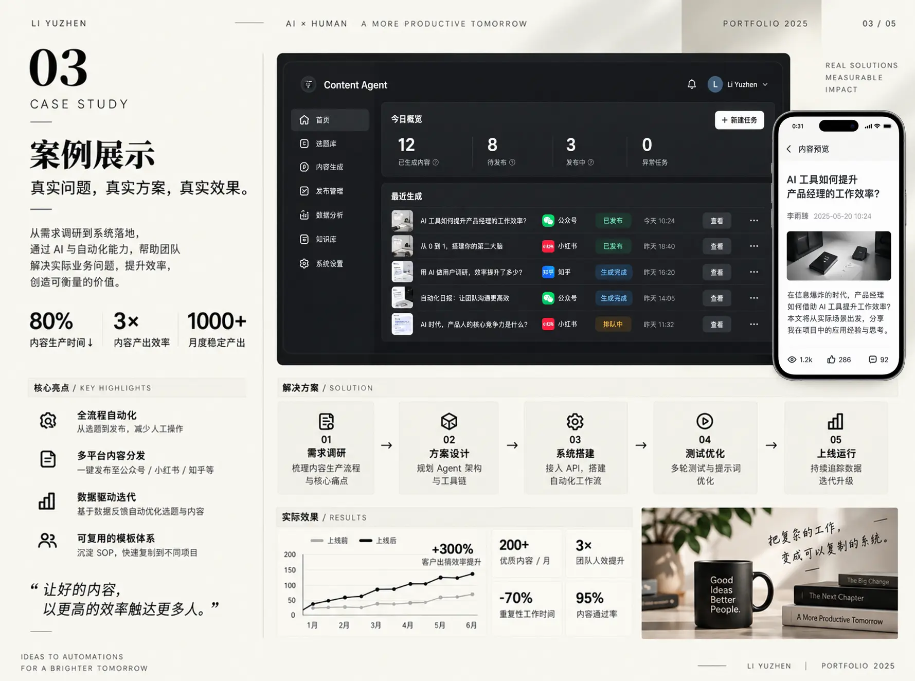 案例展示页面